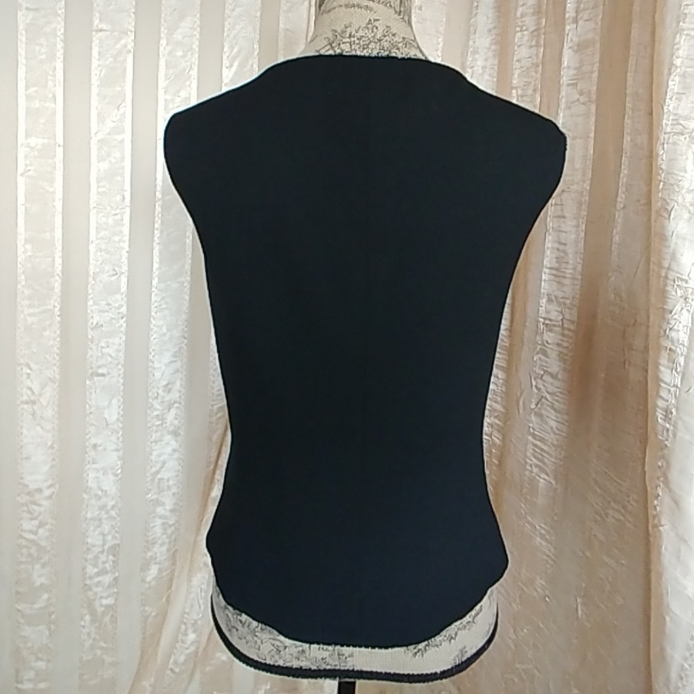 Talbots Women's Black Shell Top - Picture 3 of 6